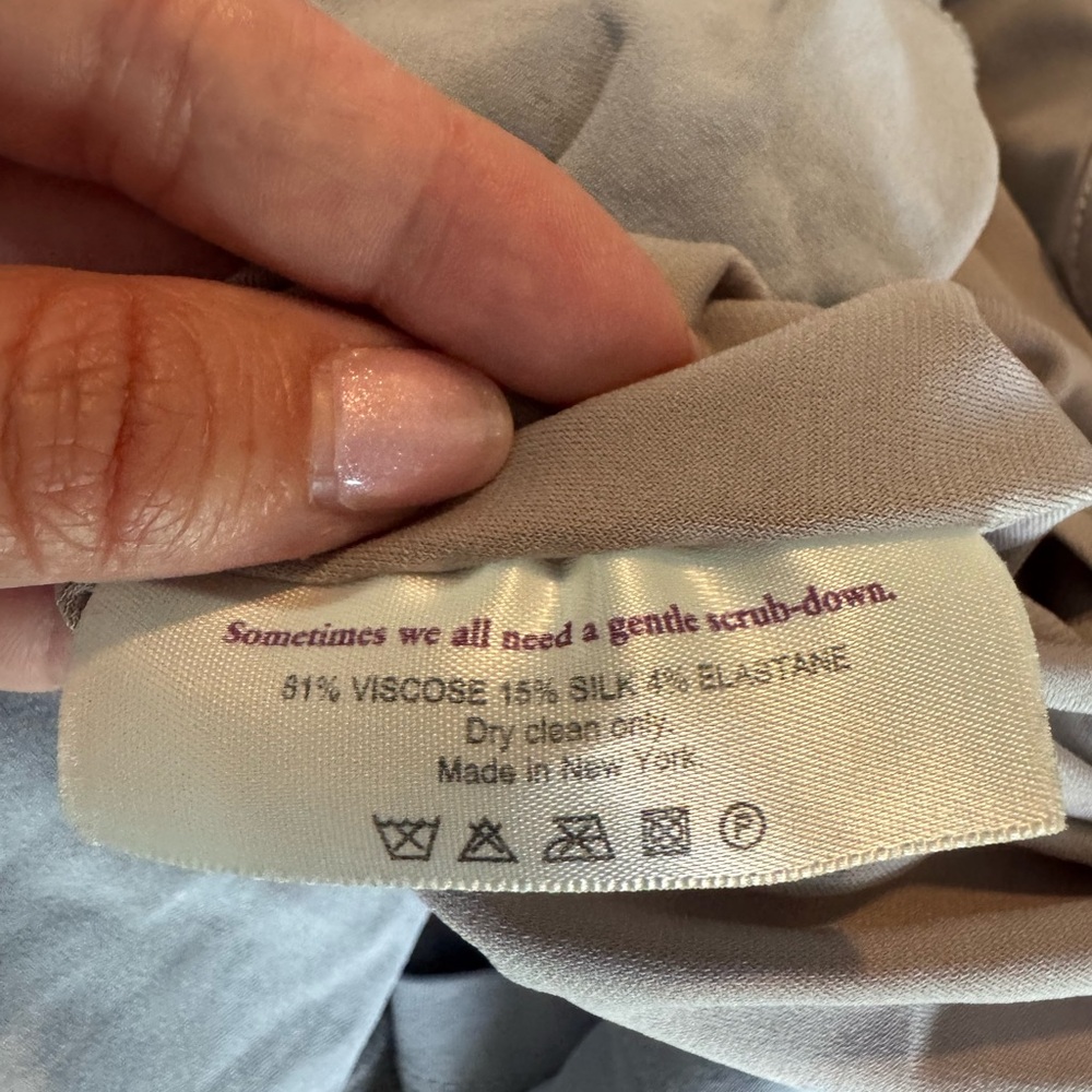 MM Lafleur Light Gray Maxi Dress with Wrap Detail - Picture 3 of 5